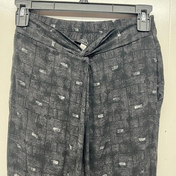 Final Touch Womens Pants XS Twisted Front Pull On Dark Boho Relaxed Retro Y2K - Picture 3 of 10